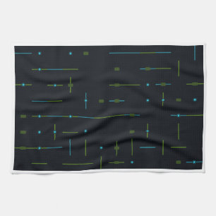 Tech Circuit Board Seamless Pattern Tea Towel