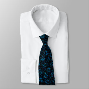 Tech D20 Pattern (Blue) Neck Tie