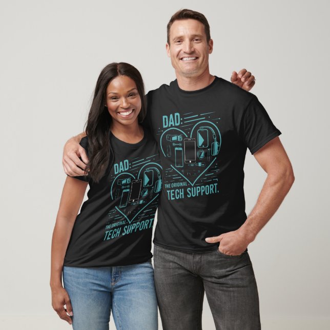 Tech Dad: 'Original Tech Support' Father's Day Tee (Unisex)