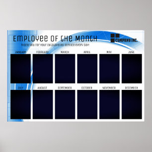 tech employee of the month display for 4x6 photos poster