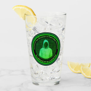 Tech Event Cyber Hacker - Black and Green - Geek Glass