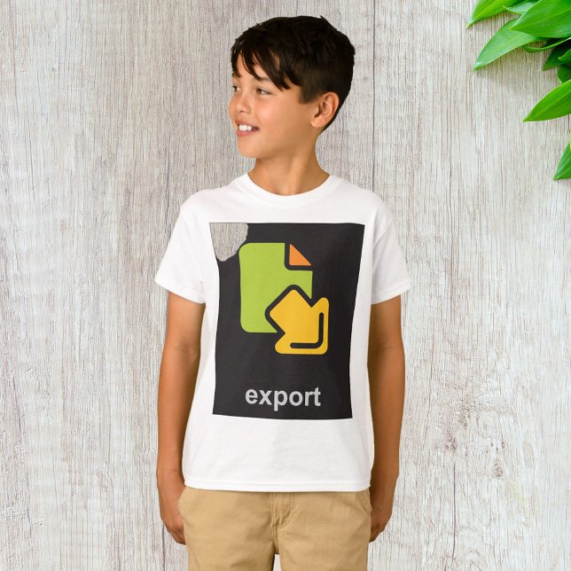 Tech Export Icon Digital Data File T-Shirt (Creator Uploaded)