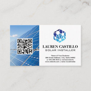 Tech Logo   Solar Panels   QR Business Card