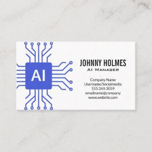 Tech Manager   AI Technology Business Card