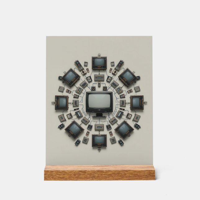 Tech Mandala Acrylic Sign (Front)