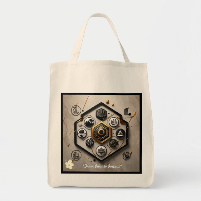 "Tech Meets Artistic Vision" Tote Bag (Front)