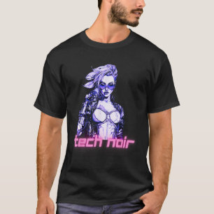 Tech Noir Cyberpunk Girl T-Shirt