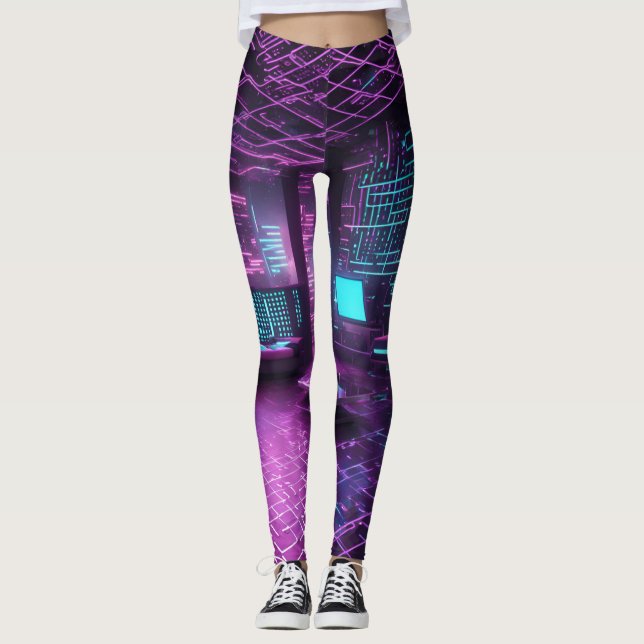 Tech Pulse Digital Circuit Legging (Front)