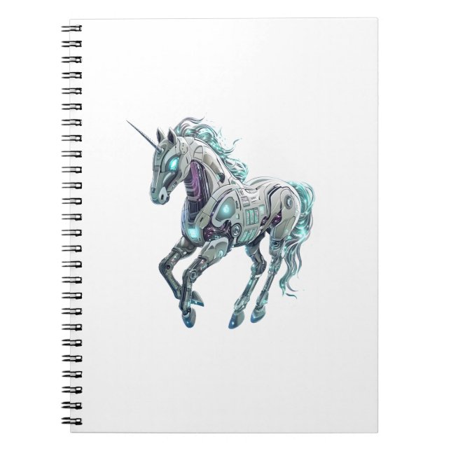 Tech Robot Unicorn Notebook (Front)
