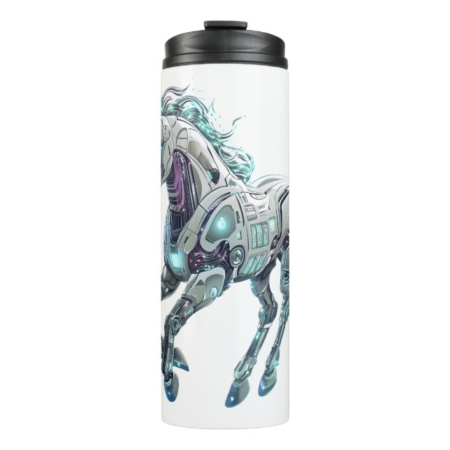 Tech Robot Unicorn Thermal Tumbler (Front)