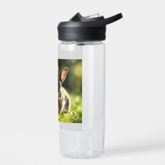 Tech-Savvy Bunnies – Embracing the Digital Age Water Bottle