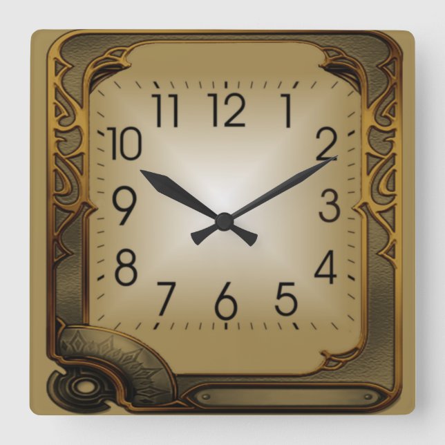 Tech Square Wall Clock (Front)