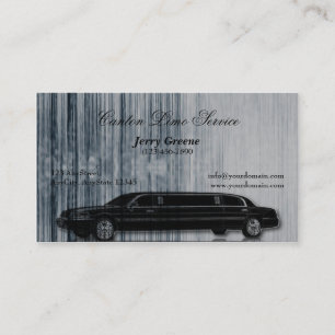 Tech Stripe Limosine Business Card