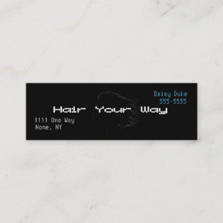 tech style mini mini business card