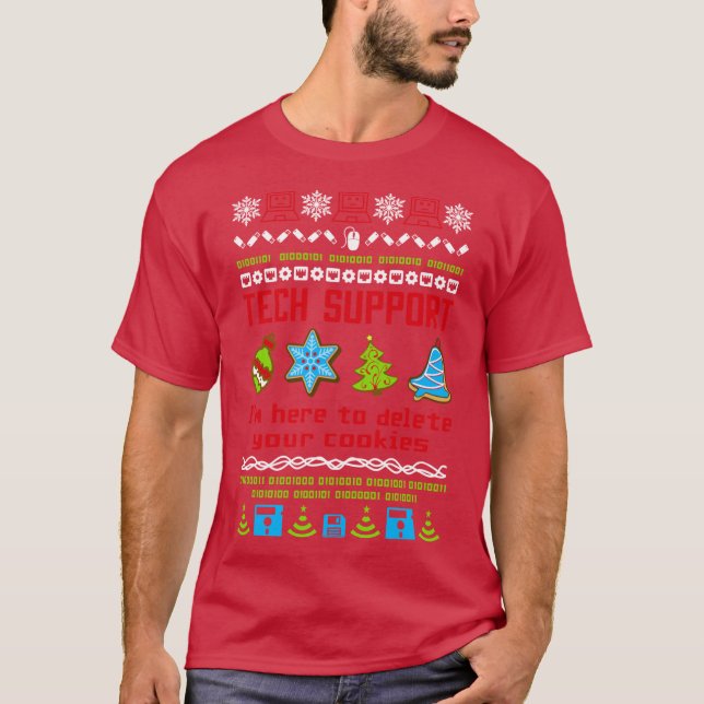 Tech Support Cookies Triblend T-Shirt (Front)