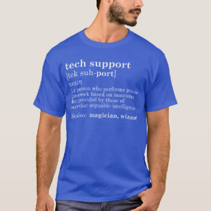 TECH Support Definition Funny Dad retro funny girl T-Shirt