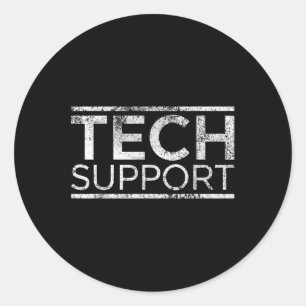 Tech Support Doge Classic Round Sticker
