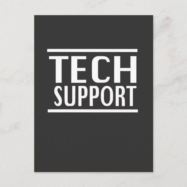 Tech Support Doge Goverment Trump Humour  Holiday Postcard (Front)