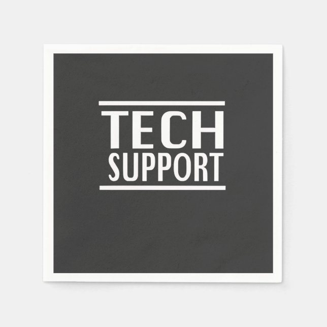 Tech Support Doge Goverment Trump Humour  Napkin (Front)
