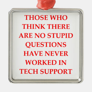 tech support metal tree decoration