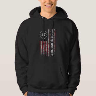 TECH SUPPORT US Flag White House Tech Support D.O. Hoodie