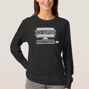 Tech Support With Computer And Mouse T-Shirt