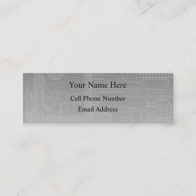 Tech Talk Profile And Business Card (Front)