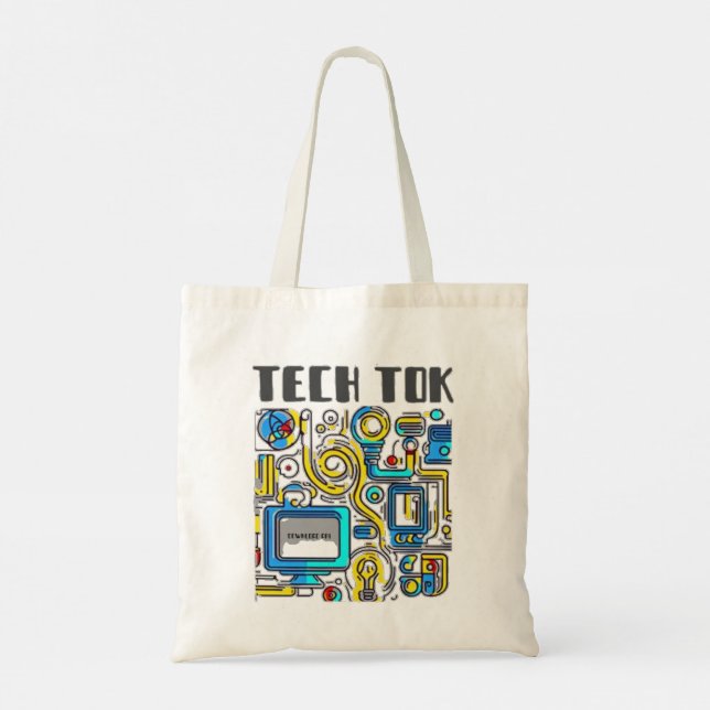 Tech Tok Tote Bag (Back)