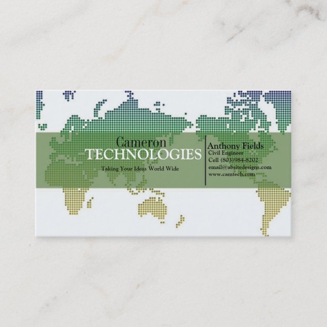 Tech World Business Card (Front)