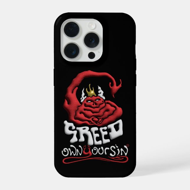 Tech Your Sin Greed iPhone Case (Back)