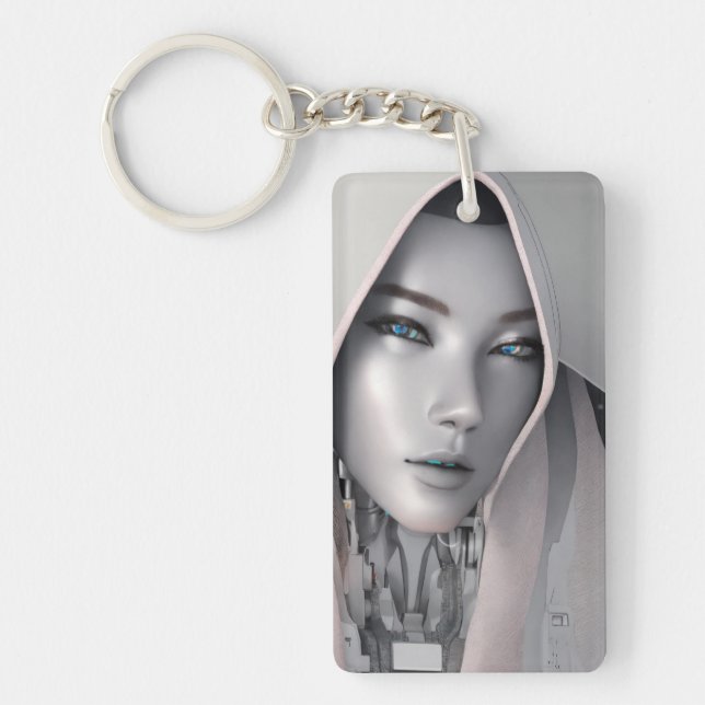 "TechBuddy Token: Your Robotic Sidekick Key Ring (Front)