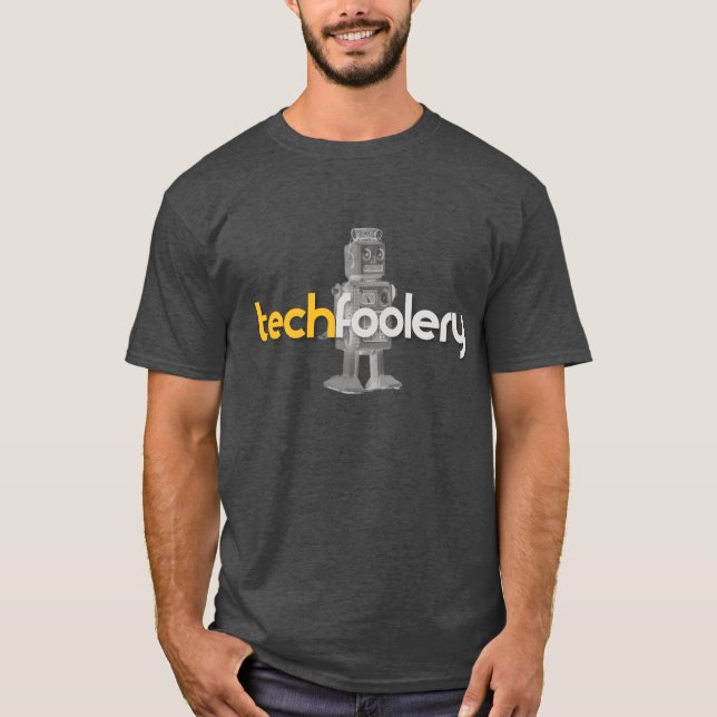 Techfoolery Robot Logo - Men's T-Shirt (Front)