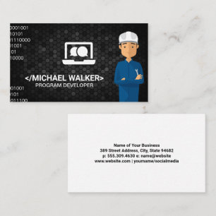 Techie Engineer   Software Hardware Business Card