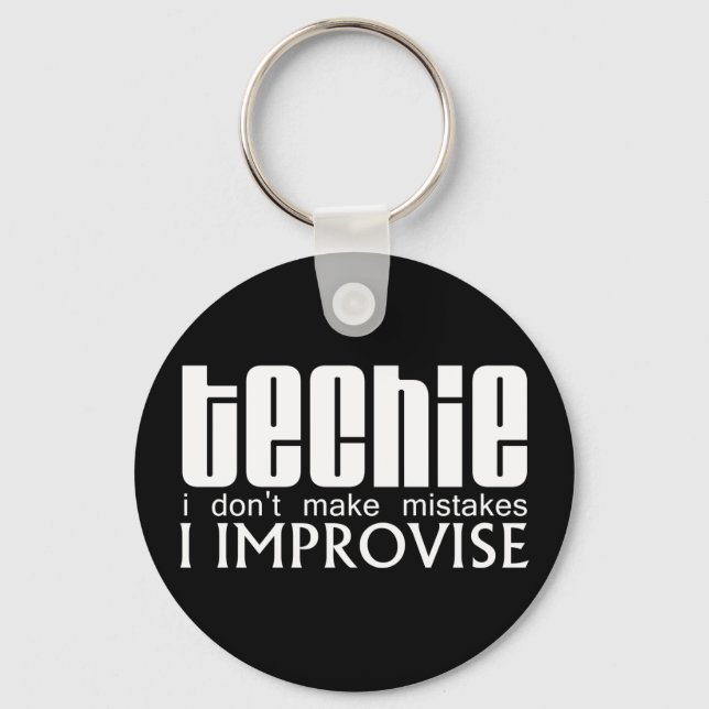 Techie Improvise Key Ring (Front)