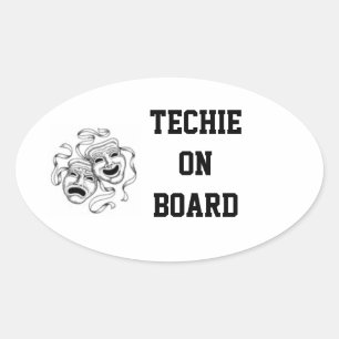 Techie On Board Sticker