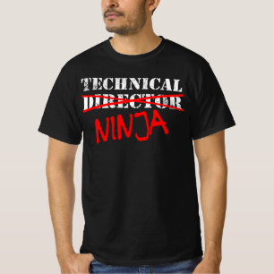 Technical Director Ninja Theater Backstage Crew T-Shirt