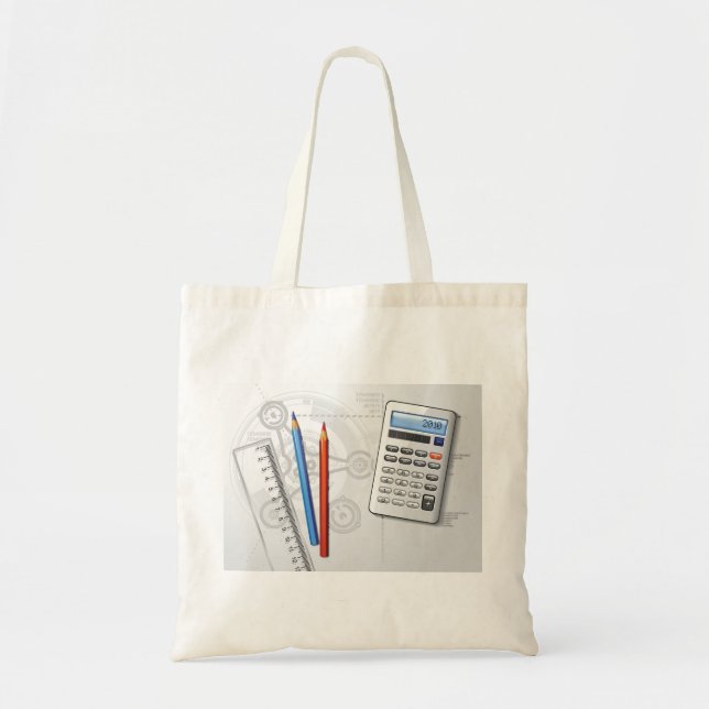 Technical Drawing Office Supplies Tote Bag (Front)