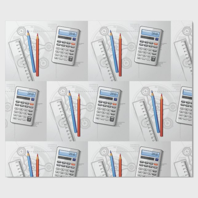 Technical Drawing Office Supplies Wrapping Paper (Flat)