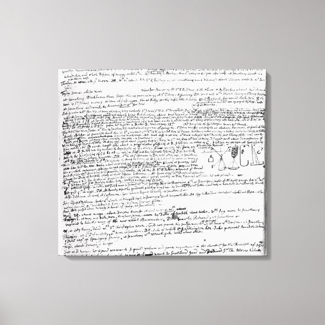 Technical drawings canvas print (Front)
