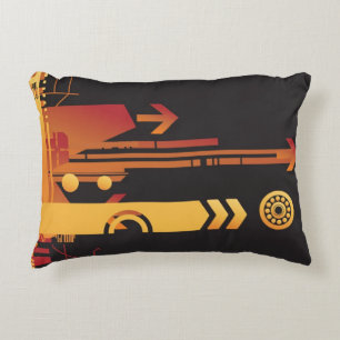 Technical halftone background 2 decorative cushion