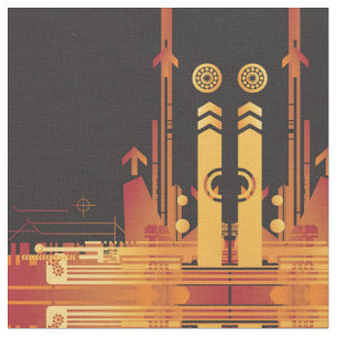 Technical halftone background 2 fabric