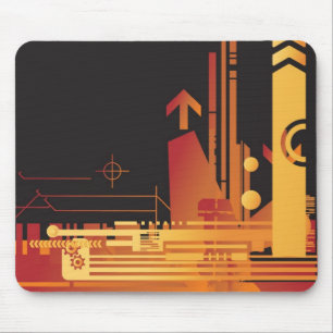 Technical halftone background 2 mouse pad
