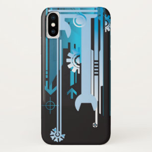 Technical halftone background 3 iPhone x case