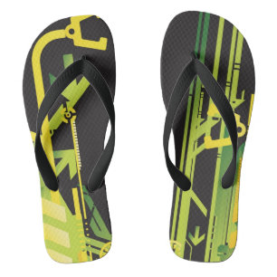 Technical halftone background 4 jandals