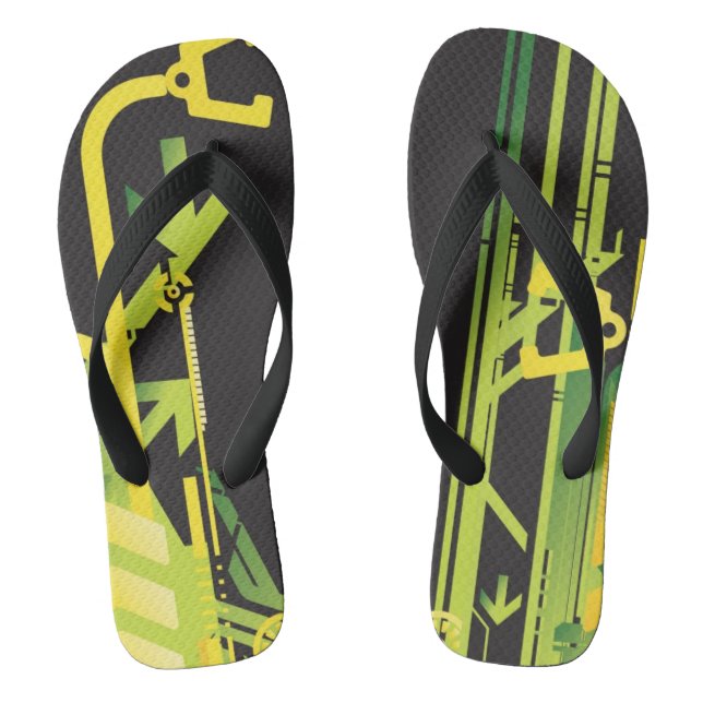 Technical halftone background 4 jandals (Footbed)