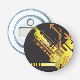 Technical halftone background 5 bottle opener