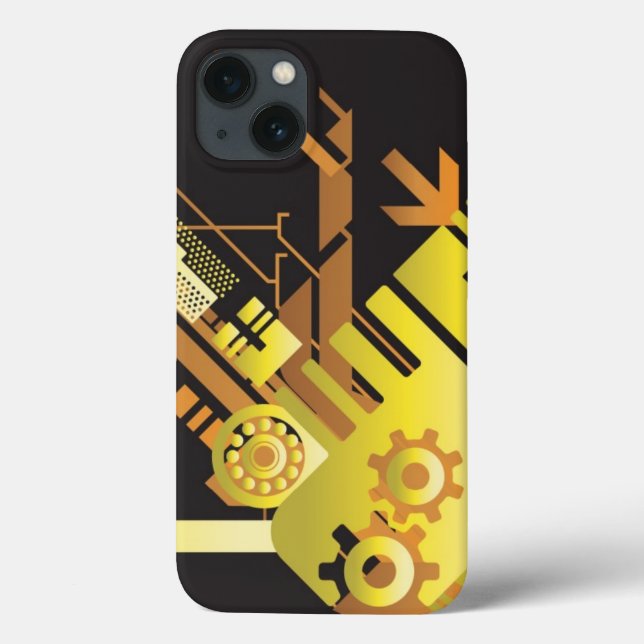 Technical halftone background 5 Case-Mate iPhone case (Back)