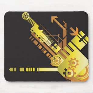 Technical halftone background 5 mouse pad