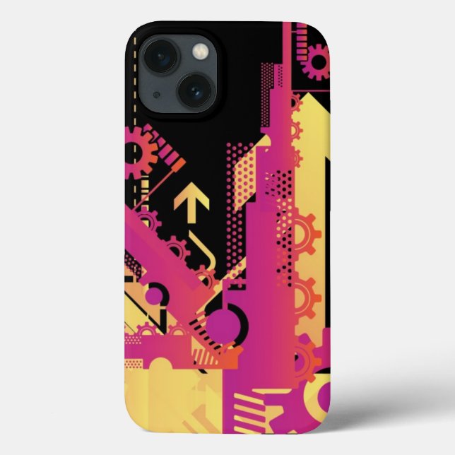 Technical halftone background 7 Case-Mate iPhone case (Back)