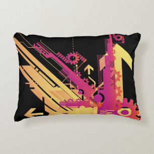 Technical halftone background 7 decorative cushion
